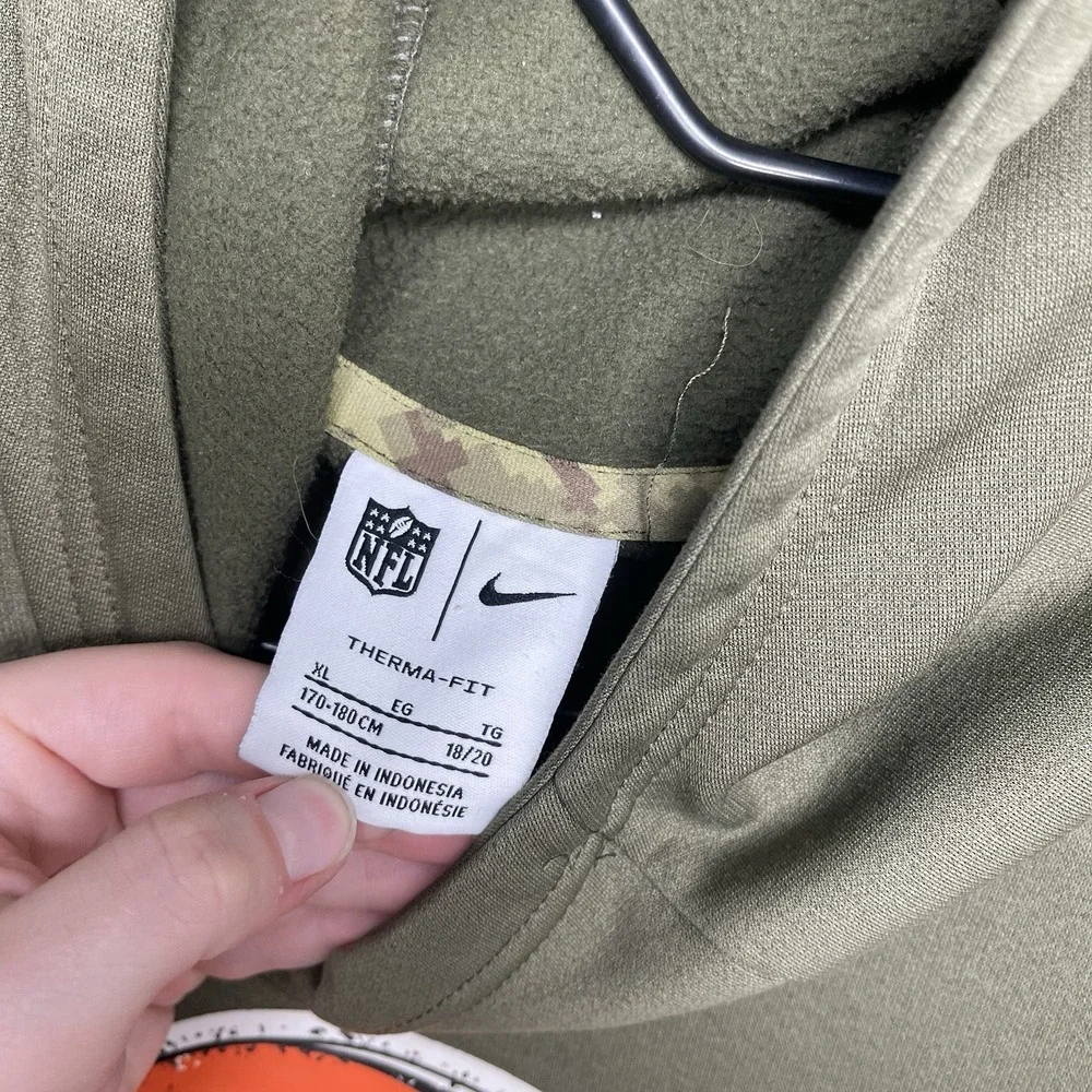 Cleveland Browns Nike OnField Boys Youth XL Salute to Service Military Hoodie